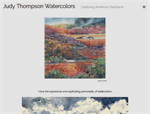 Tablet Screenshot of judythompsonwatercolors.com